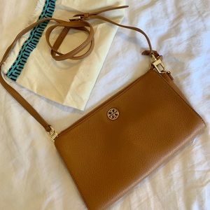 Tory Burch cognac crossbody bag